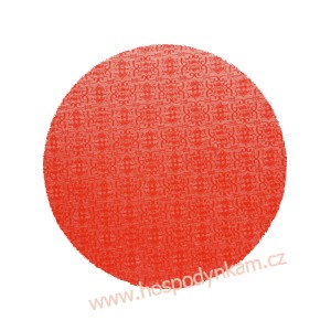 Kartonový tác červený kruh 30cm